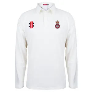 3MI Cricket Adult's Ivory Matrix V2 L/S Shirt-Senior