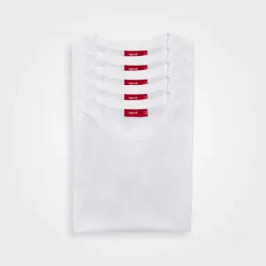 5 Pack | Men’s T-Shirts, Recycled Cotton, White