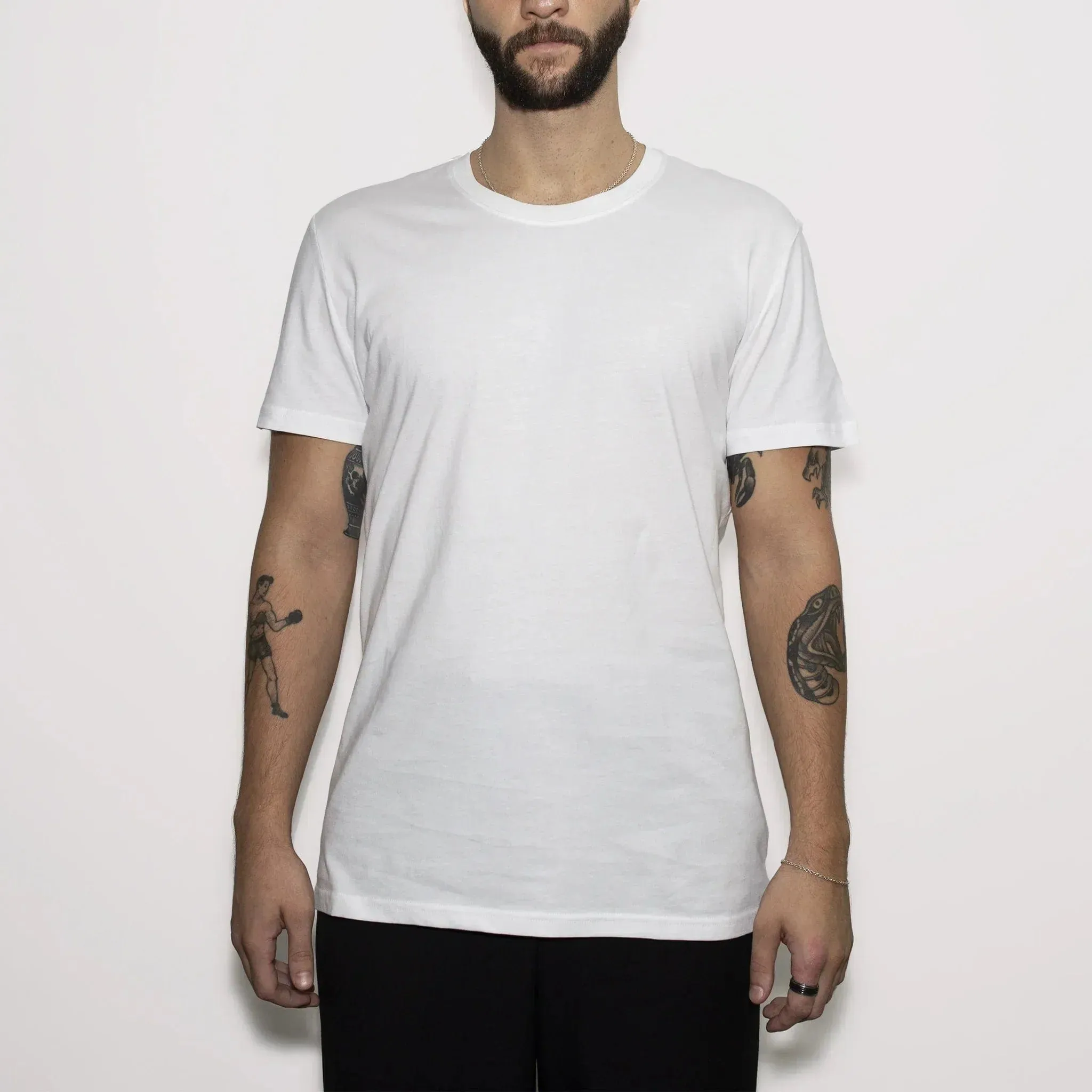 5 Pack | Men’s T-Shirts, Recycled Cotton, White