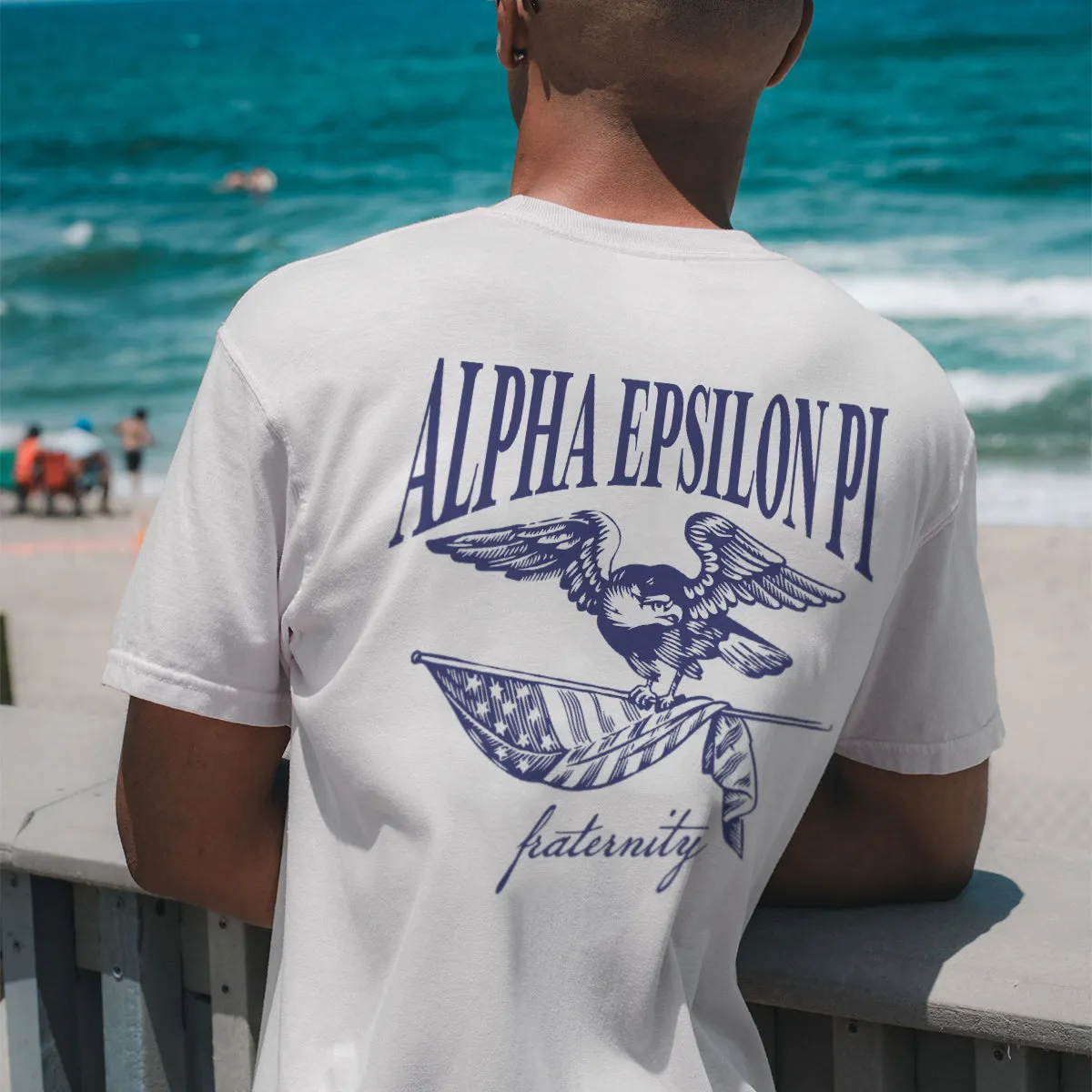 AEPi Comfort Colors Freedom White Short Sleeve Tee