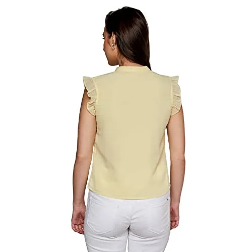 AND Women's Comfort Blouse (EE23AB044TPG_Yellow