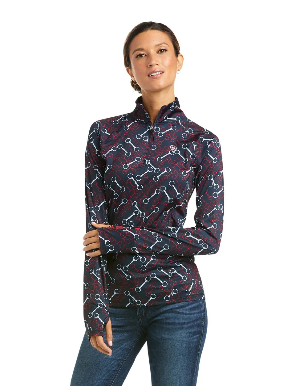 Ariat Womens Lowell 2.0 1/4 Zip Long Sleeve Base Layer