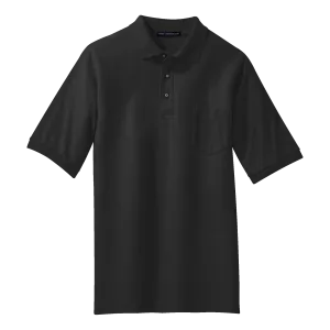 B1308MPT Mens Tall Silk Touch Pocket Polo