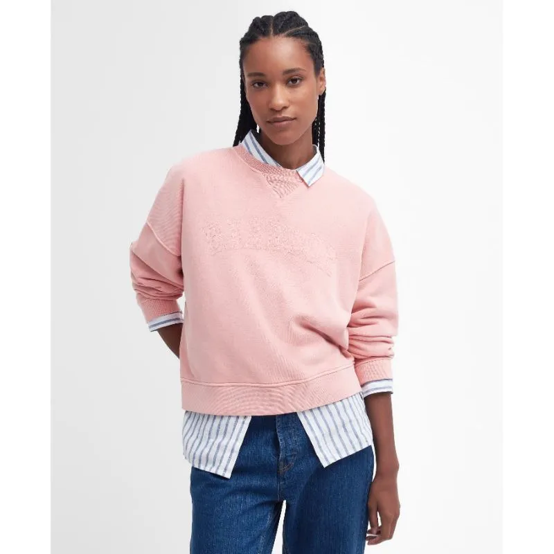 Barbour Sandgate Ladies Sweatshirt - Shell Pink Wash