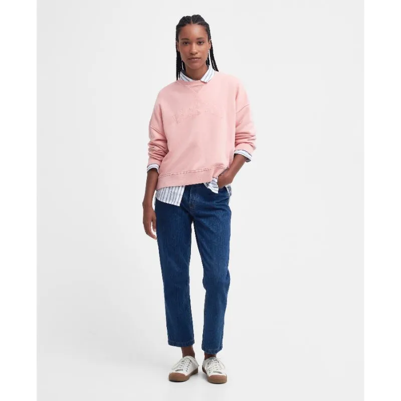 Barbour Sandgate Ladies Sweatshirt - Shell Pink Wash