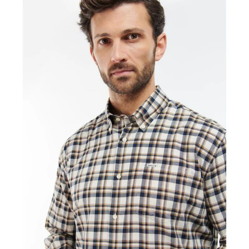 Barbour Turville Mens Regular Fit Shirt - Ecru Marl