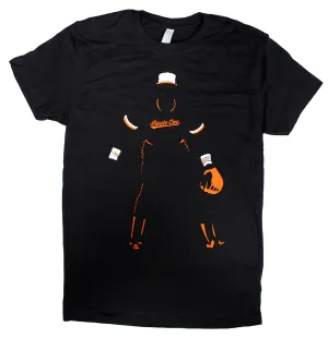 Baseball Player Silhouette (Black) / Shirt