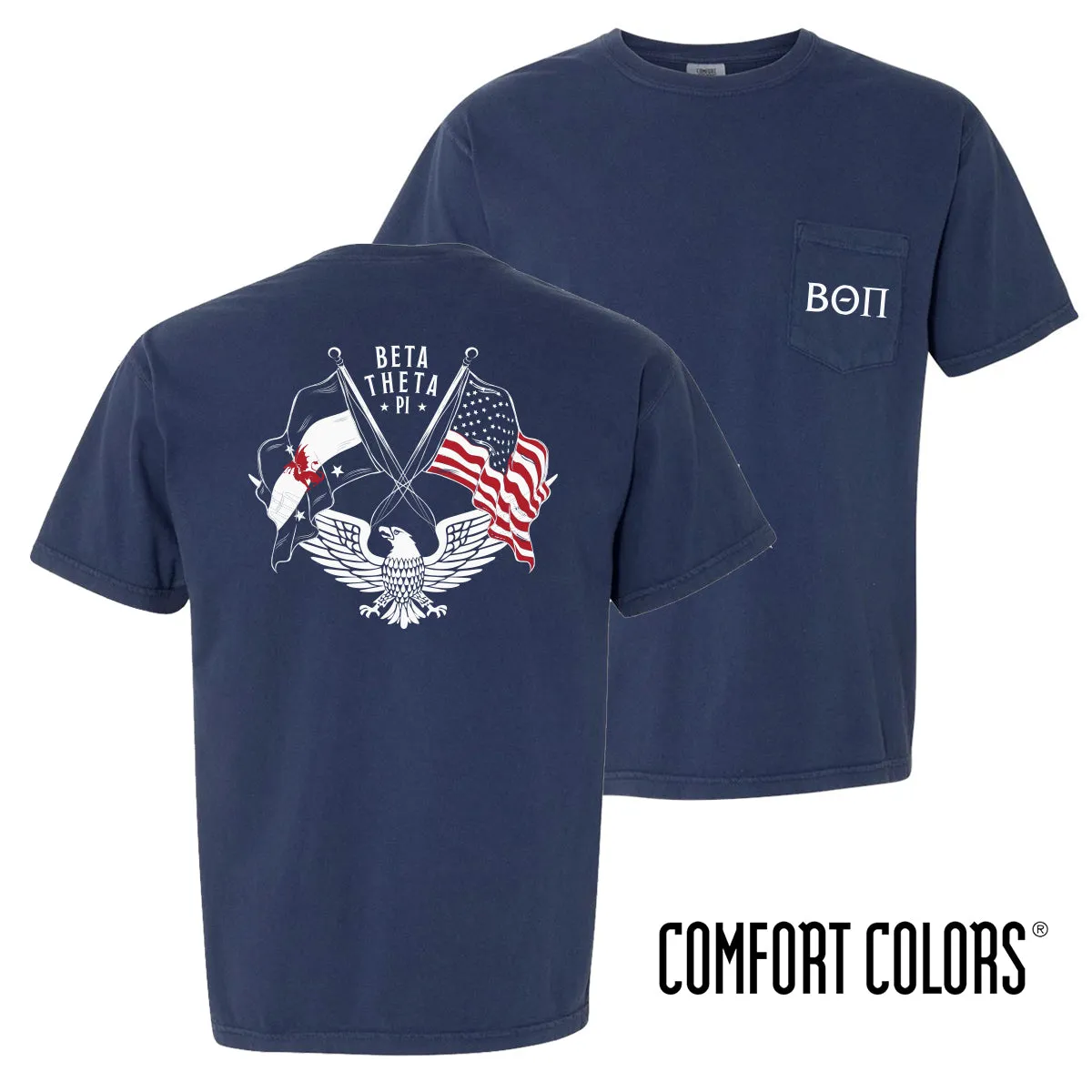 Beta Comfort Colors Navy Patriot tee