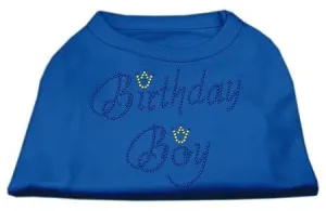 Birthday Boy Rhinestone Shirts Blue Med (12)