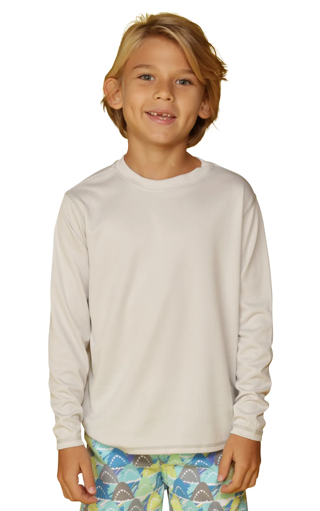 Boys loose fit sun shirts in vibrant nine colors