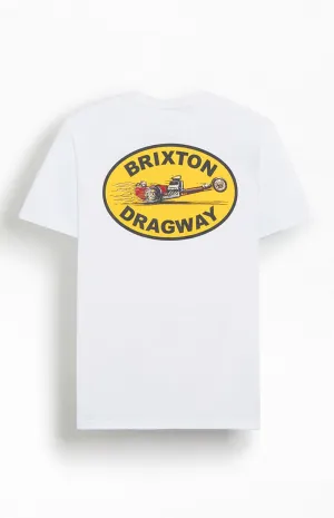 Brixton Dragway Tailored T-Shirt - WHITE