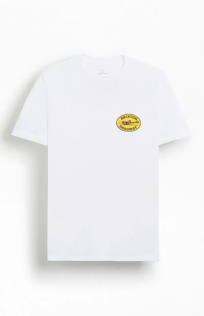 Brixton Dragway Tailored T-Shirt - WHITE