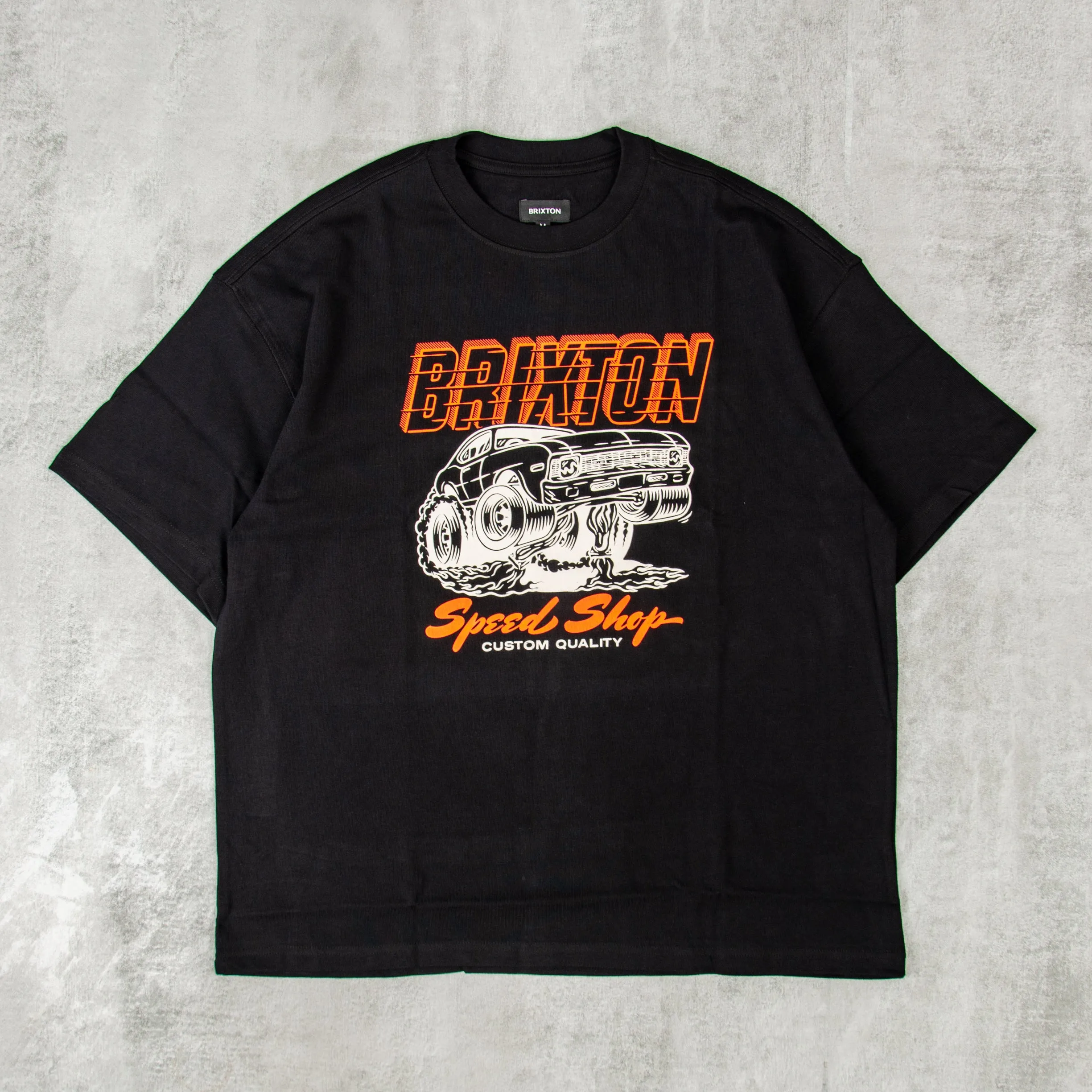 Brixton Smokey Heavyweight Relaxed Tee - Black Classic Wash