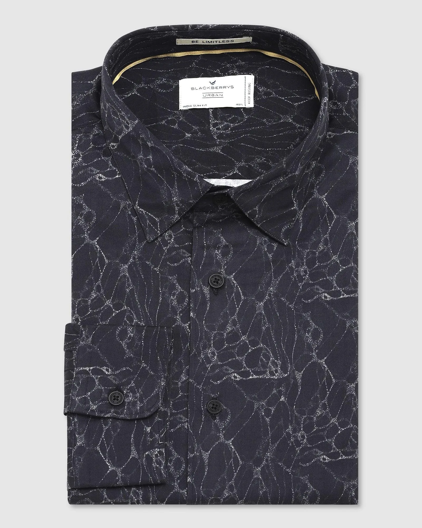 Casual Black Printed Shirt - Neil