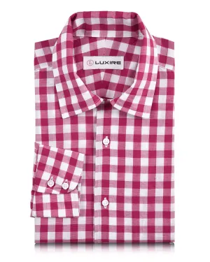 Cotton Linen - Pink White Gingham