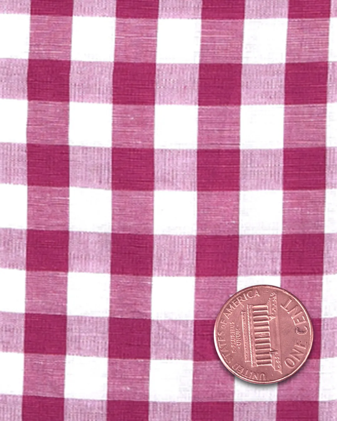 Cotton Linen - Pink White Gingham