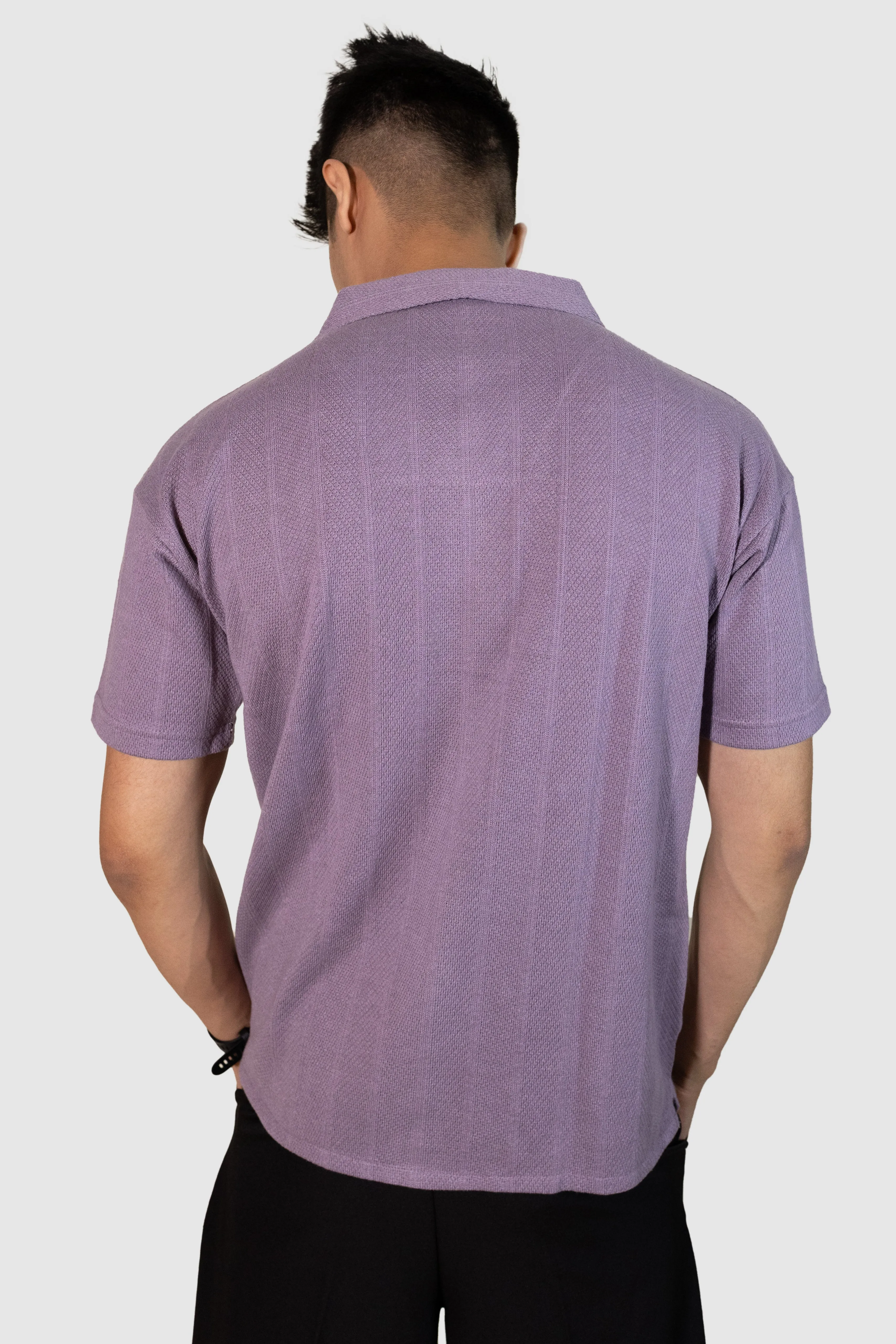 Cuban Stripe Shirt - Lavendar