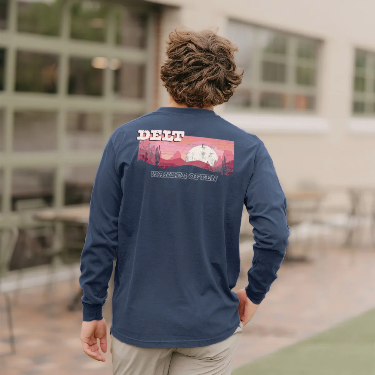 Delt Comfort Colors Wander Often Long Sleeve Pocket Tee