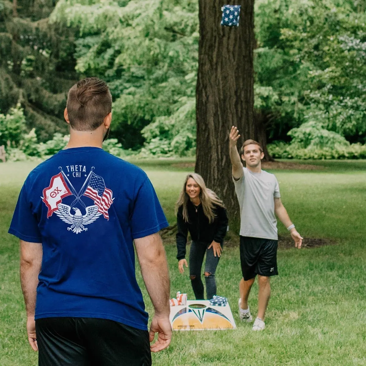 Delta Upsilon Comfort Colors Navy Patriot tee