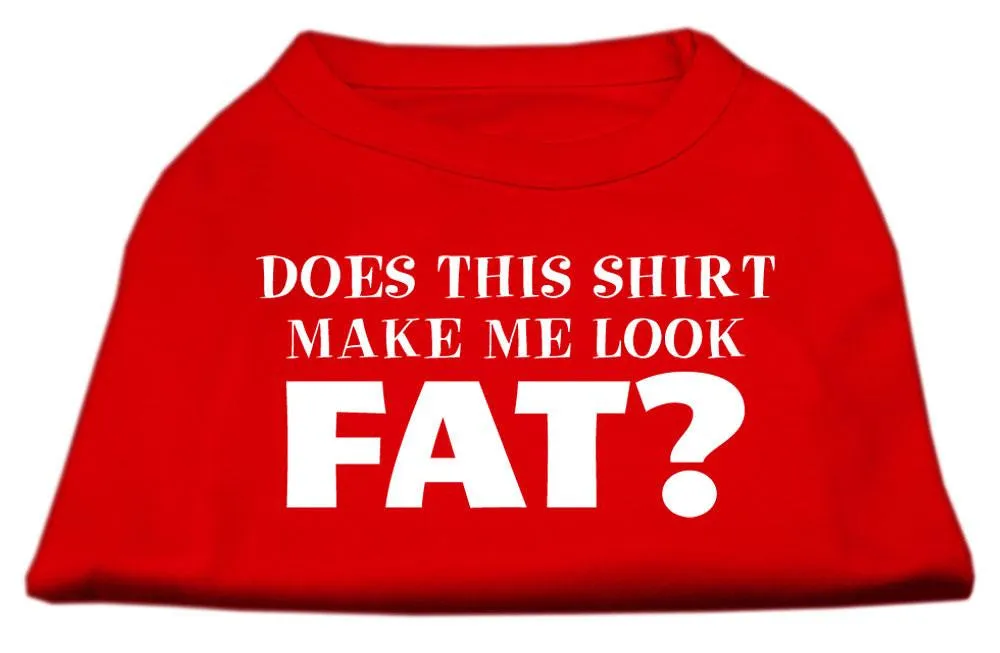 Does This Shirt Make Me Look Fat? Screen Printed Shirt Red XXXL (20)