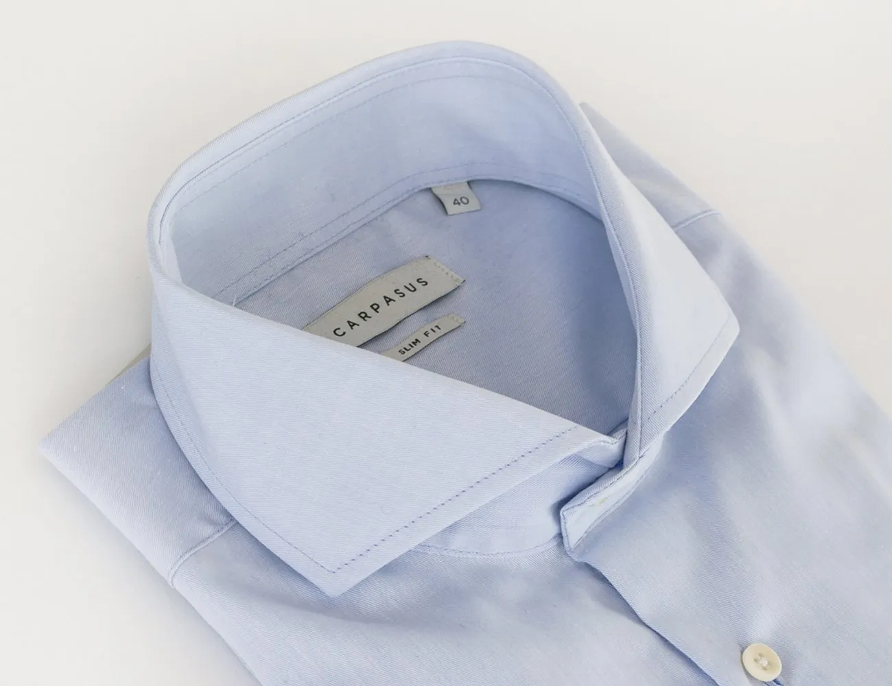 Dress Shirt Slim Fit Cutaway Blue