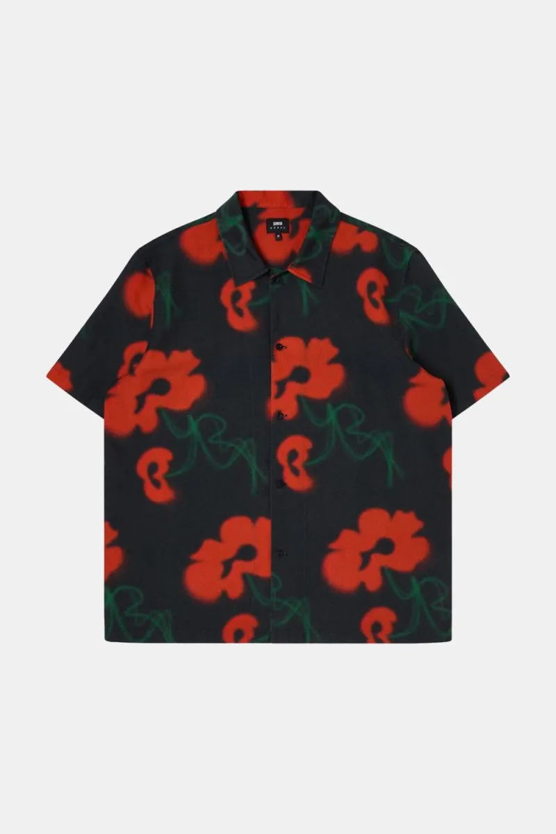 Edwin Garden Society Short Sleeve Shirt (Red/Black)