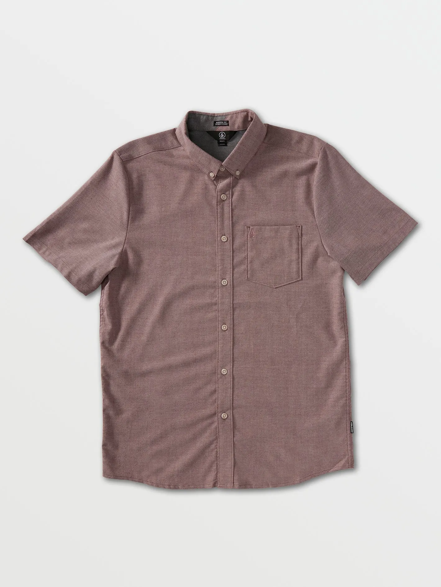 Everett Oxford Short Sleeve Shirt - Port