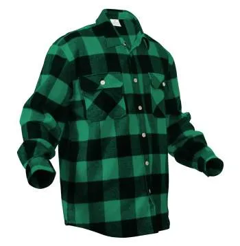 Extra Heavyweight Buffalo Plaid Flannel Shirt