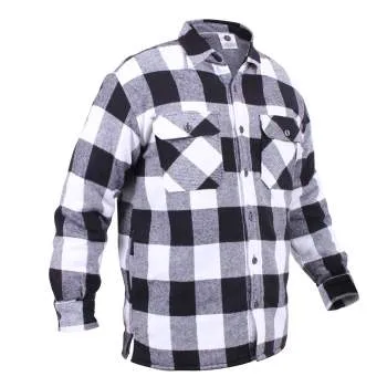 Extra Heavyweight Buffalo Plaid Sherpa Lined Flannel Shirts