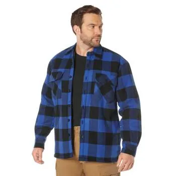 Extra Heavyweight Buffalo Plaid Sherpa Lined Flannel Shirts