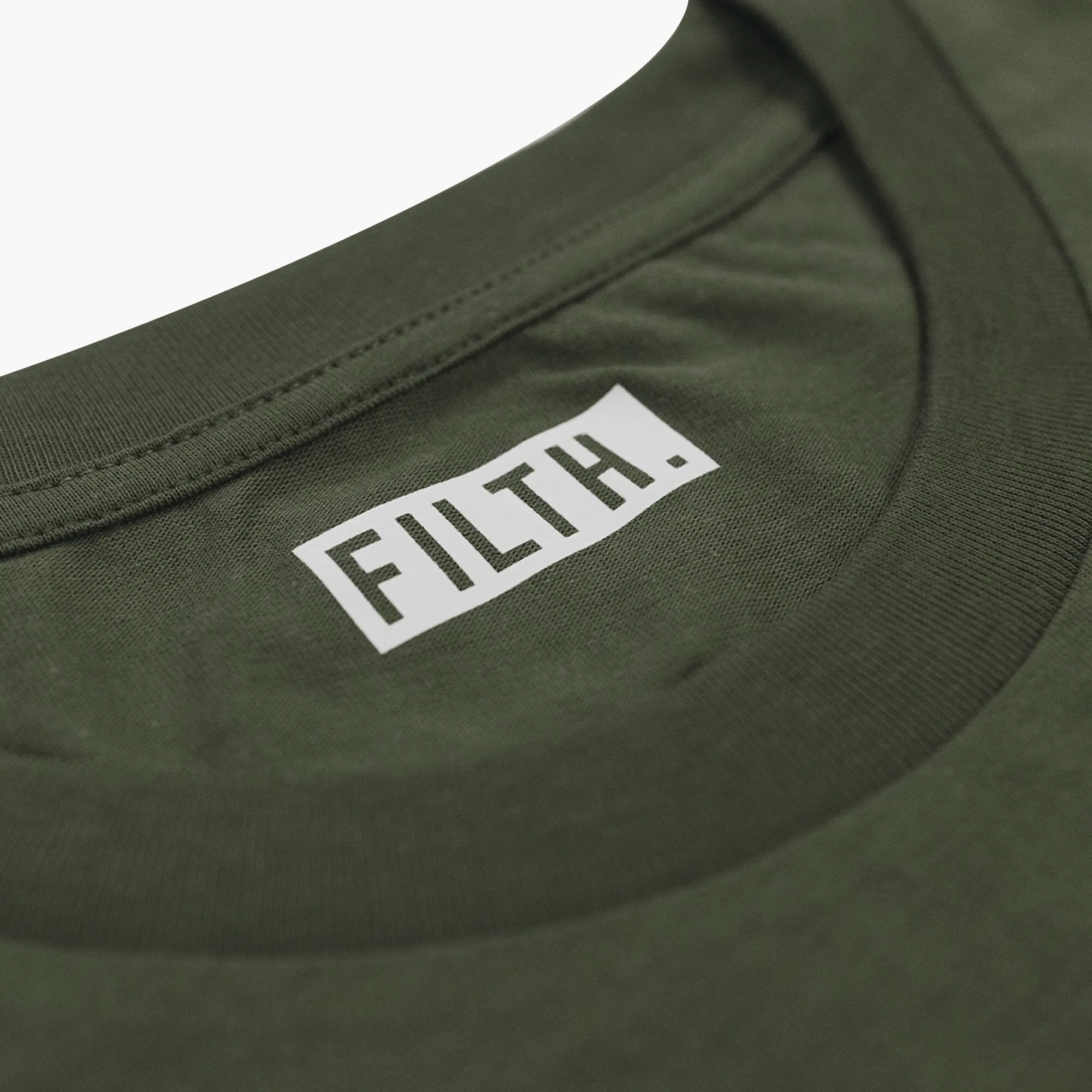 FILTH. T-Shirt - Khaki With Khaki Logo