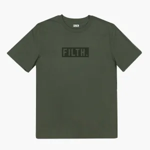 FILTH. T-Shirt - Khaki With Khaki Logo