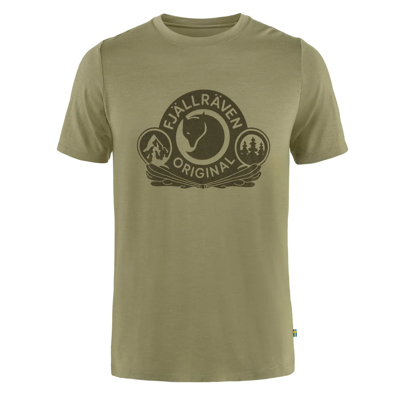 Fjallraven Abisko Wool Classic SS T-Shirt Light Olive