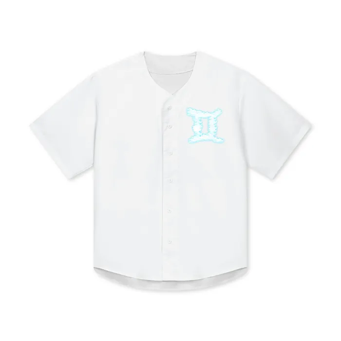 Gemini Men's Button Up Baseball Shirt