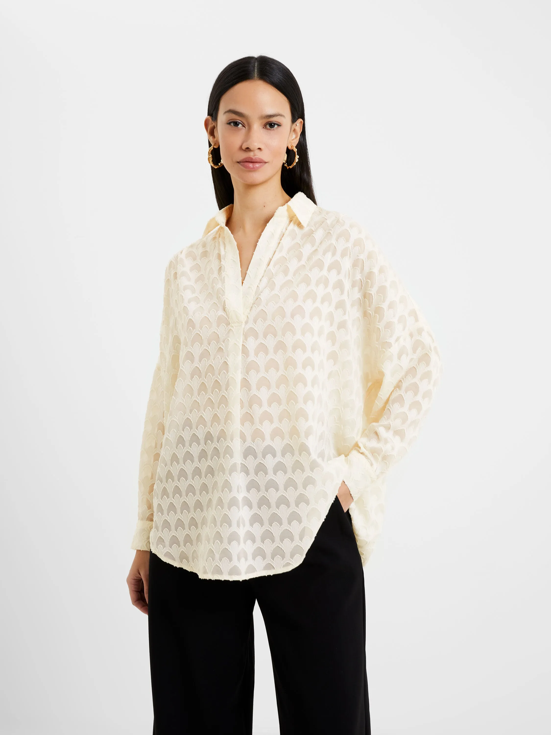 Geo Burnout Popover Shirt