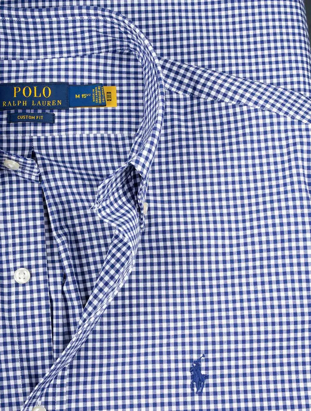 Gingham Long Sleeve Shirt Blue