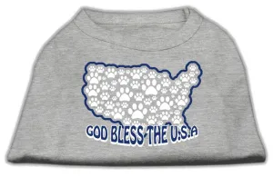 God Bless USA Screen Print Shirts Grey XS (8)