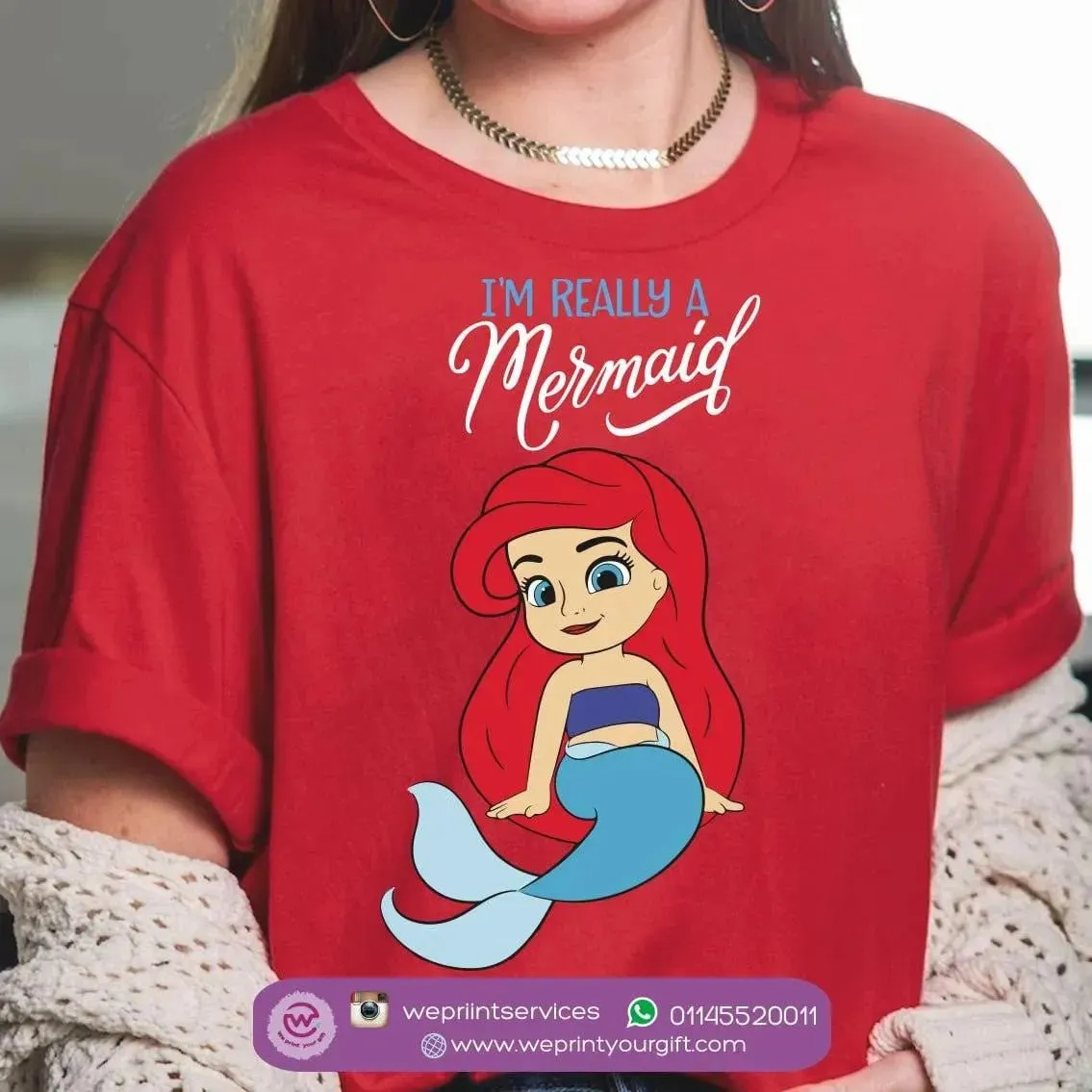 Half sleeve T-shirt- Mermaid