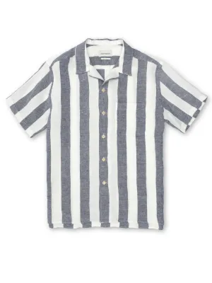 Havana Short Sleeve Shirt Mortimer Blue/White