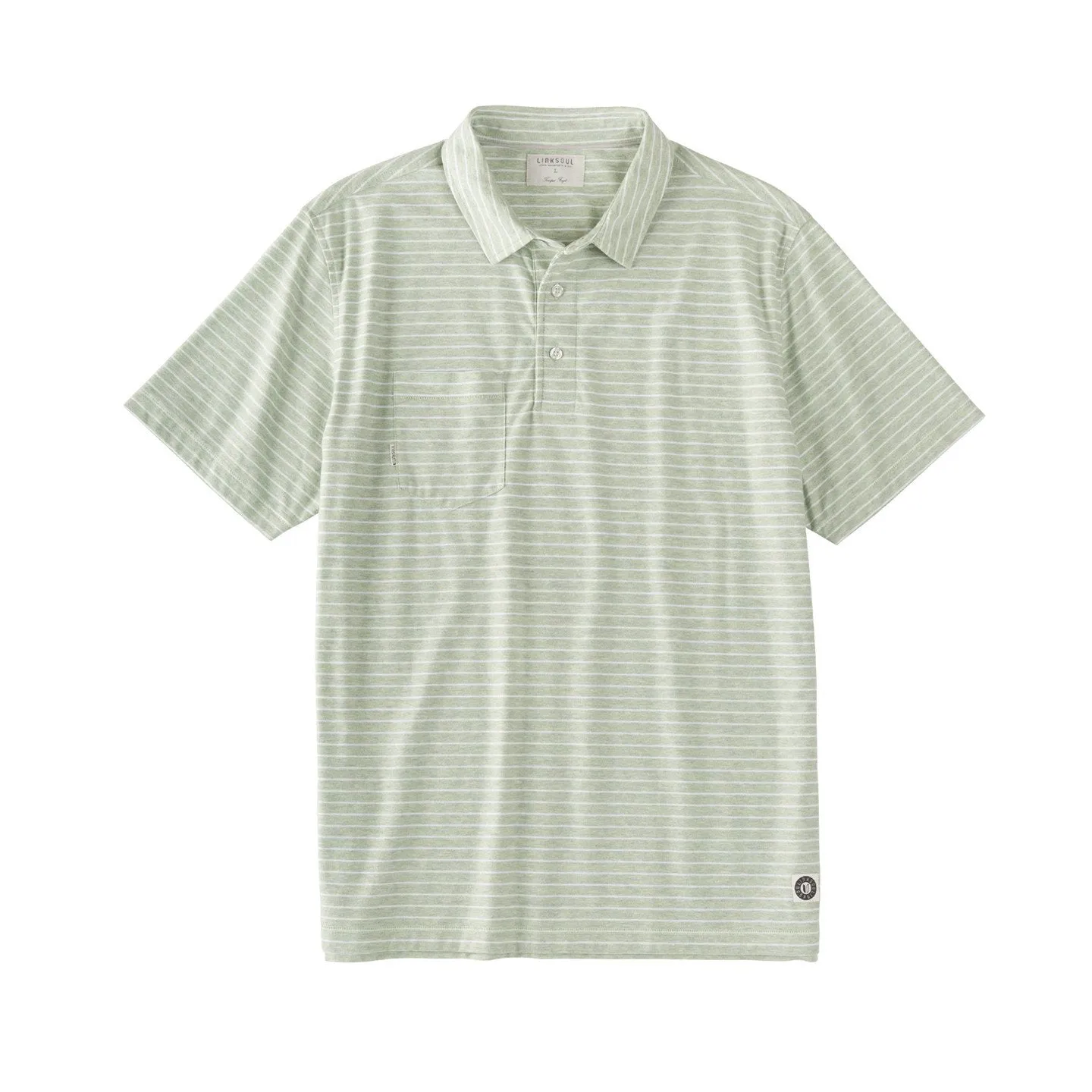 Heathered Yarn Dyed Stripe Short Sleeve Shirt