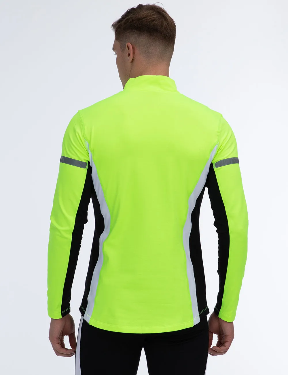 Herren Thermo Funktions Laufshirt Langarm Neon Setprodukt