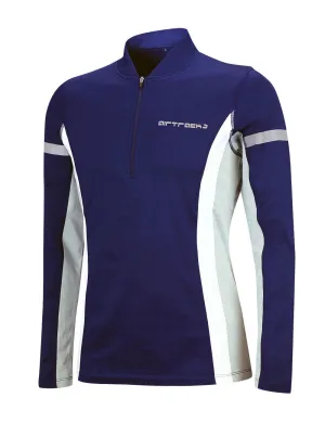 Herren Thermo Laufshirt Langarm Blau Setprodukt