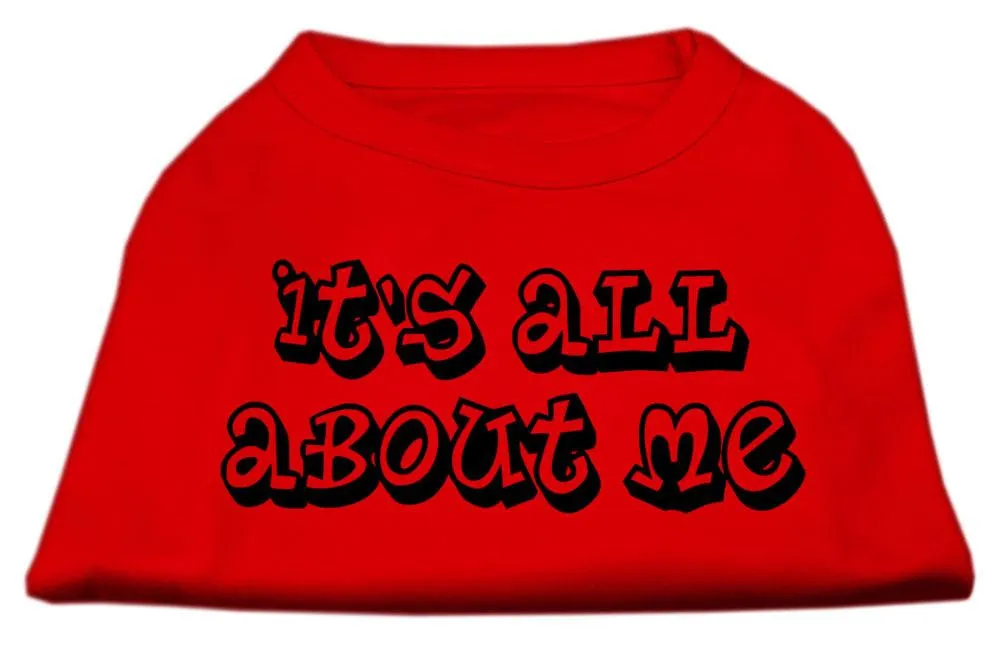 It's All About Me Screen Print Shirts Red Lg (14)