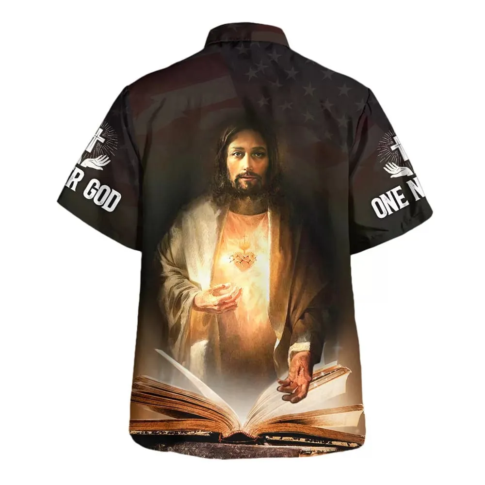 Jesus One Nation Under God Hawaiian Shirts For Men & Women - Christian Hawaiian Shirt - Hawaiian Summer Shirts