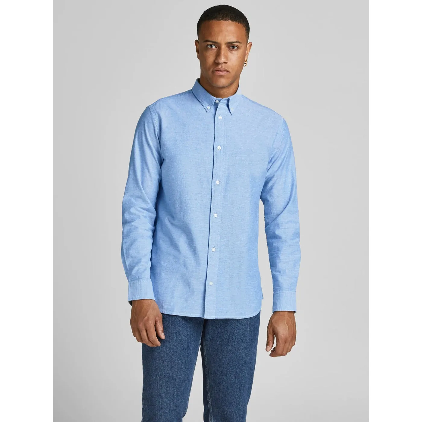 JJ Royal Blue Slim Fit Shirt