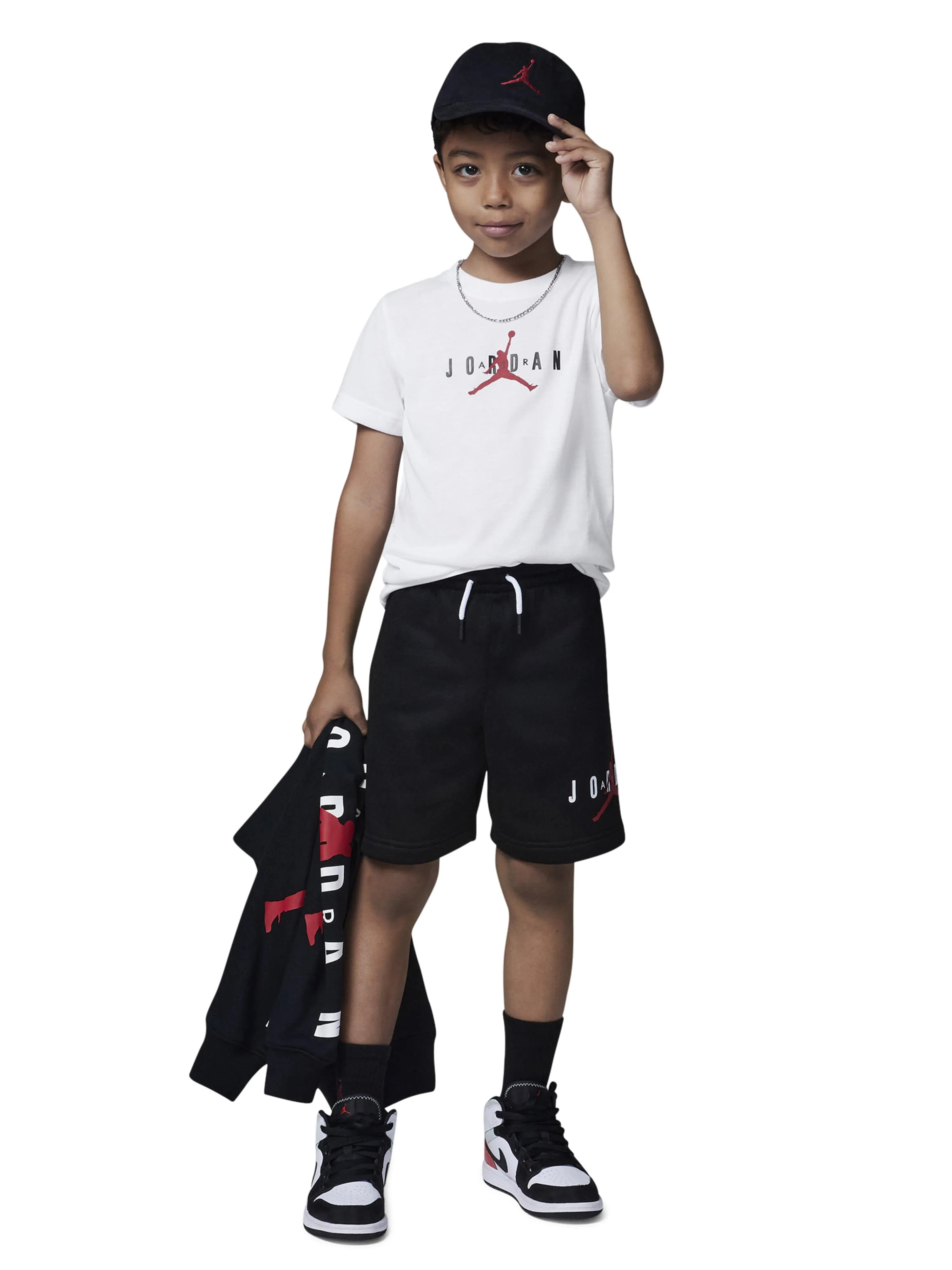 Jordan Kids Jumpman Sustainable Graphic T-Shirt in White