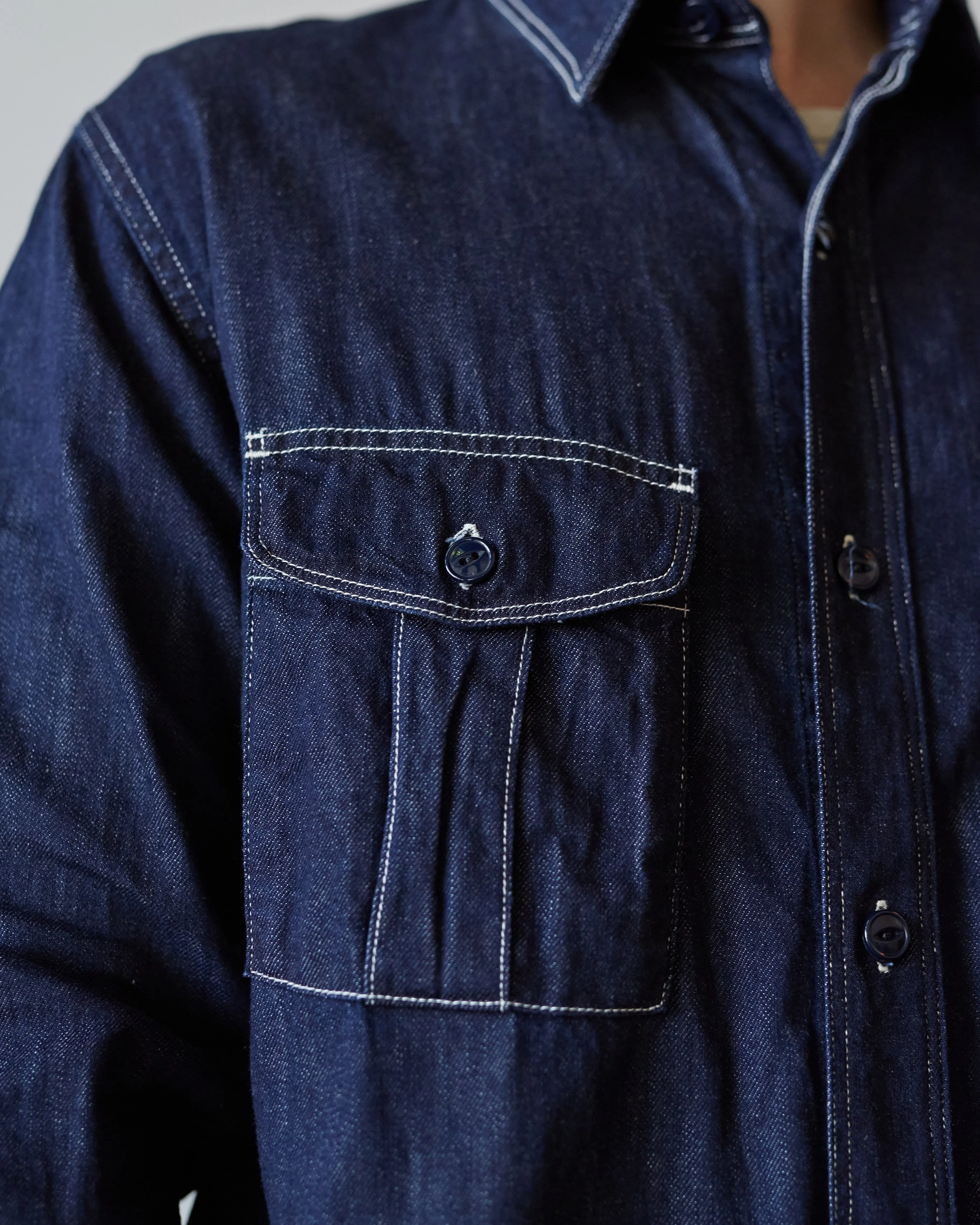 Kapital Denim Work Shirt, Indigo