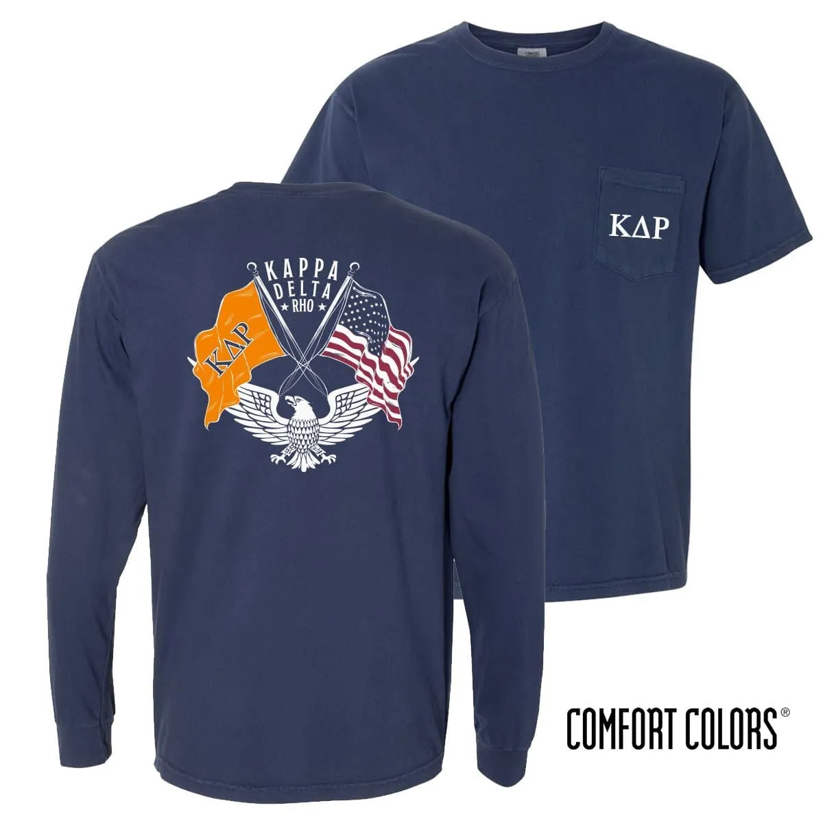 KDR Comfort Colors Navy Patriot tee