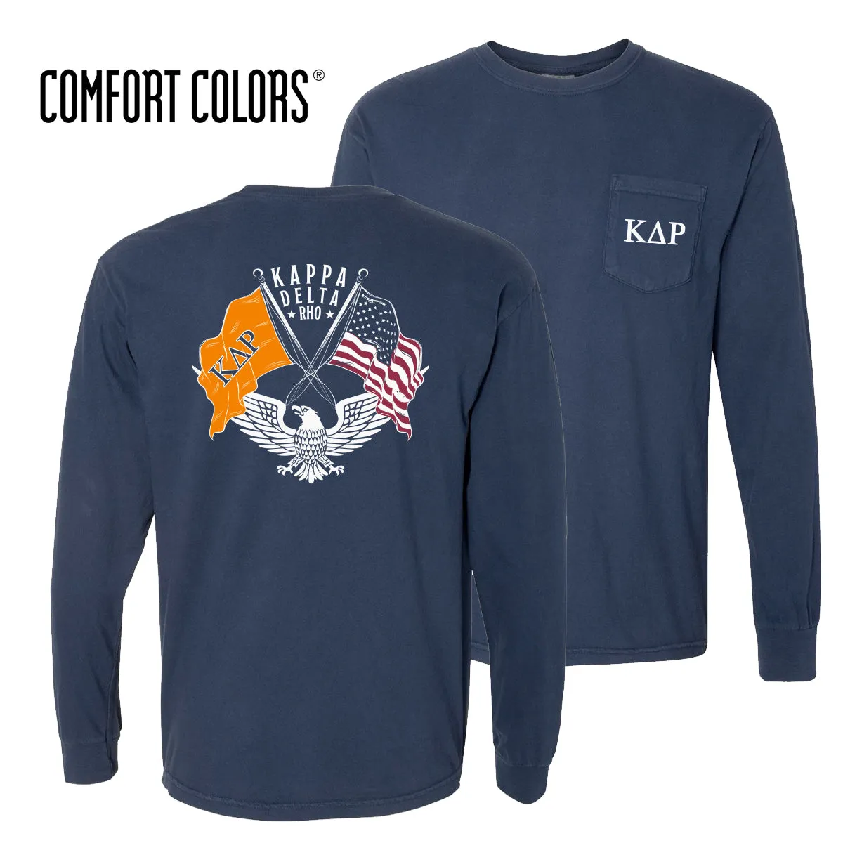 KDR Comfort Colors Navy Patriot tee