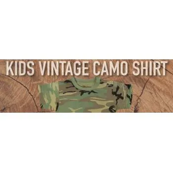 Kids Vintage Style Camo T-Shirt